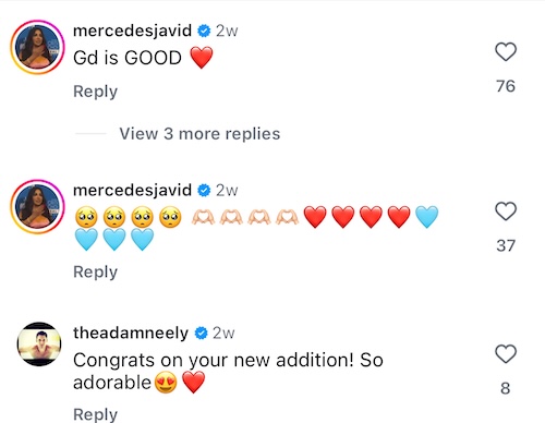 Shahs of Sunset Mercedes MJ Javid and Adam Neely React to Jessica Parido welcoming Second Son