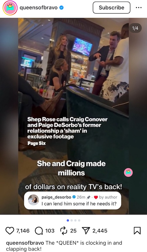 Summer House Paige DeSorbo Reacts to Shep Rose Shading Her at BravoCon