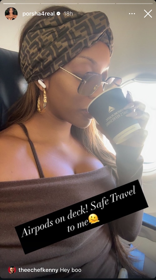 RHOA Porsha Williams Wears AirPods After Dispute on Plane