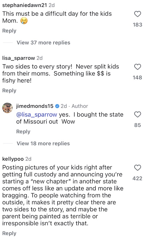 Jim Edmonds Reacts to Criticism as He Moves Kids From Missouri After Winning Full Custody