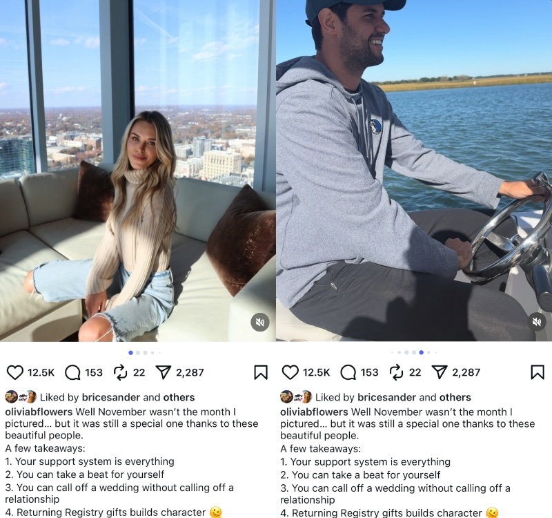 Southern Charm Olivia Flowers Shares New Photos With Ex Alex After Calling Off Wedding