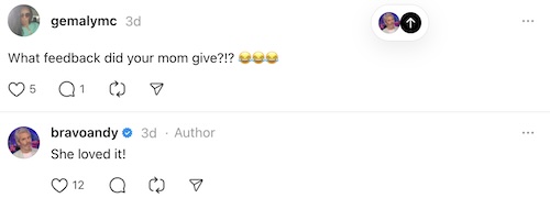 Andy Cohen Shares Mom's Reaction to NYC