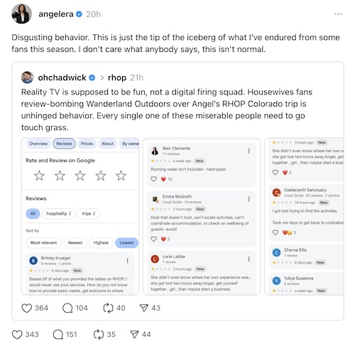 Angel Massie Shades RHOP Fans as "Disgusting" Amid Wanderland Review Backlash