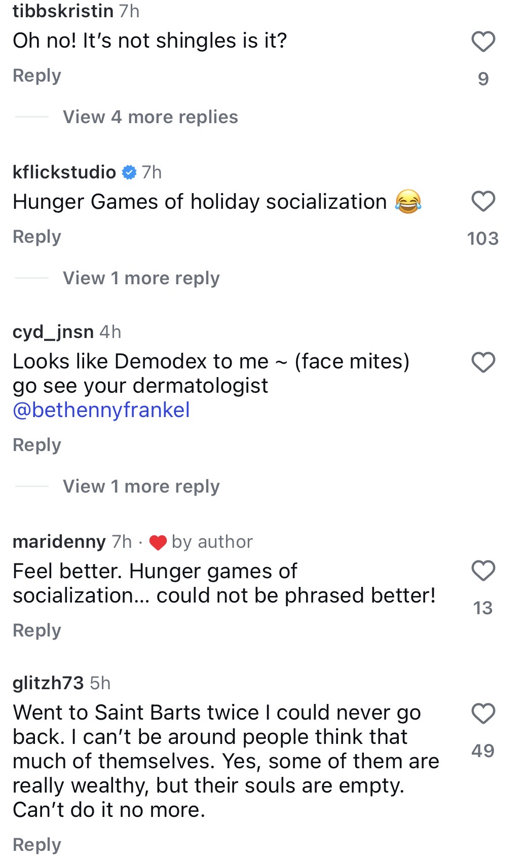 RHONY Bethenny Frankel Fans Suspect Shingles or Face Mites After St Barths Trip