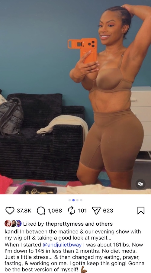 RHOA Kandi Burruss Shows Off As After 16 Pound Weight Loss