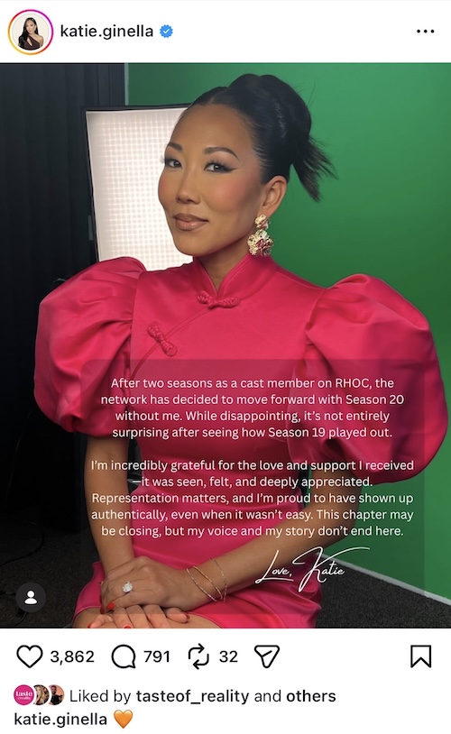 Katie Ginella Announces She Was Fired From RHOC