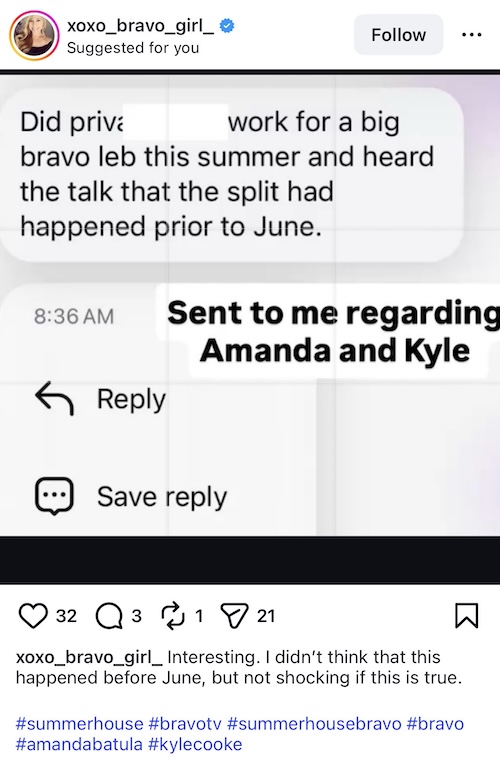 Summer House Kye Cooke and Amanda Batula Split Before June 2025 According to Rumor