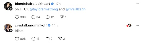 RHOBH Crystal Kung-Minkoff Calls Jill and Taylor Idiots After Super Bowl Halftime Reactions