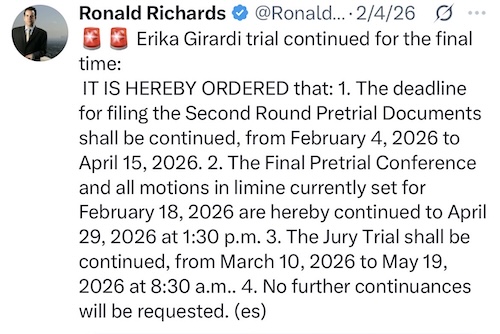 RHOBH Erika Jayne Has New Trial Date Set for April