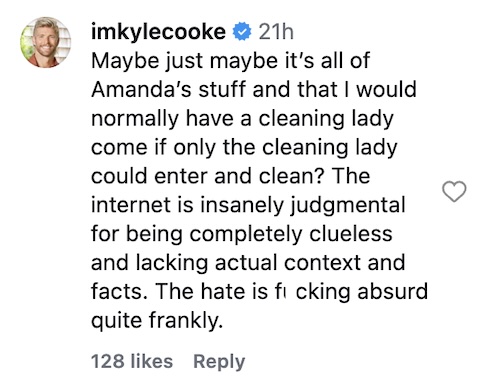 Summer House Kyle Cooke Claps Back at Suggestion He Could Clean His Own House