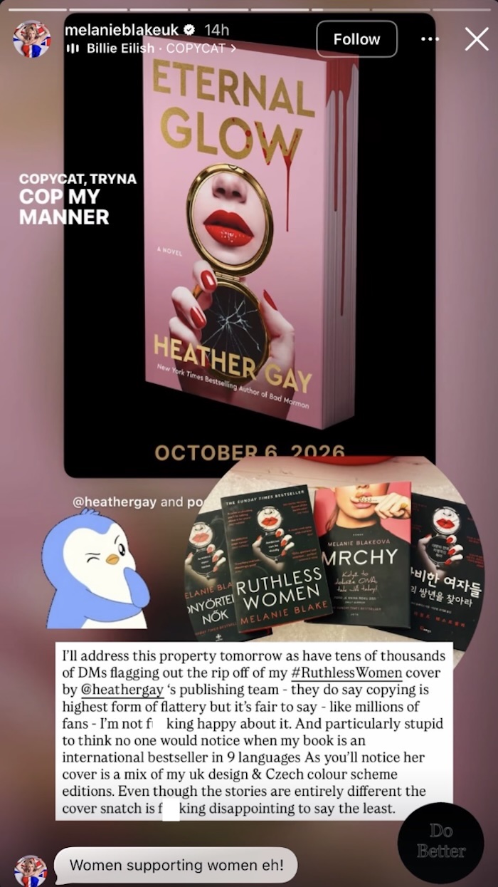 Author Melanie Blake Calls Out Heather Gay for Ripping Off Book Cover