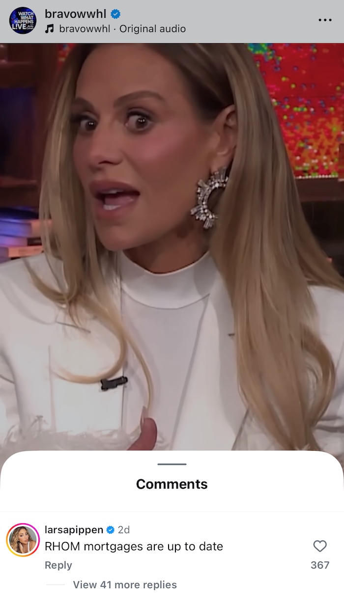RHOM Larsa Pippen shades RHOBH finances
