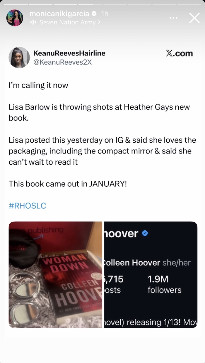 RHOSLC Lisa Barlow Seemingly Shades Heather Gay Amid Book Cover Drama