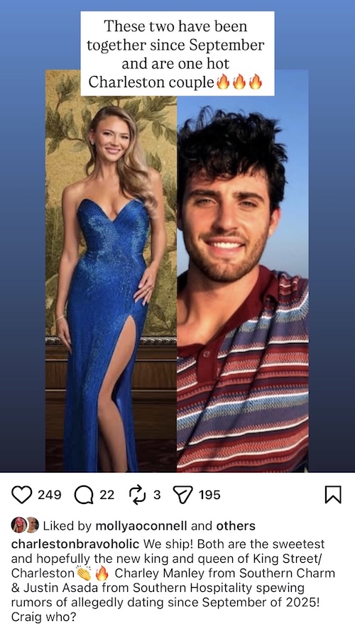 Southern Charm's Charley Manley Linked to Justin Assada of Southern Hospitality