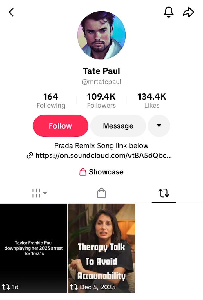 SLOMW Taylor Frankie Paul's Ex Tate Reacts to DV Video With Downplaying Diss