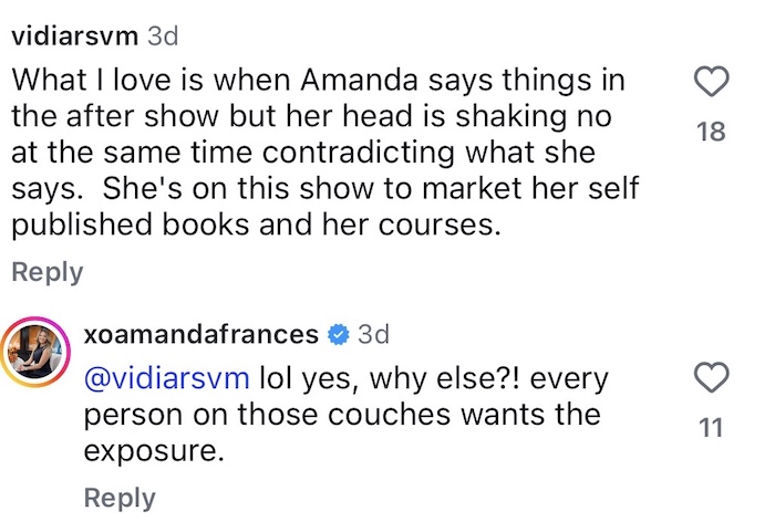 Amanda Frances Confirms Joining RHOBH for Self Promotion