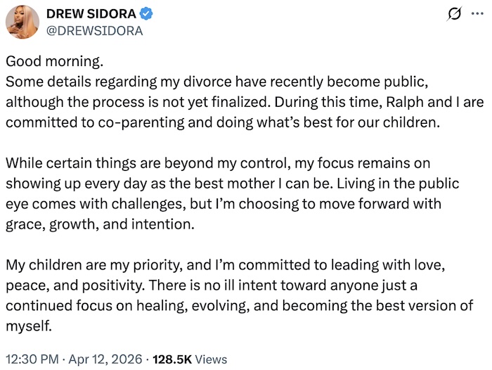 RHOA Drew Sidora Reacts to Divorce Drama With Ralph Pittman Jr