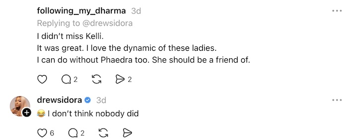 Drew Sidora Suggests No One Missed Kelli Ferrell on RHOA
