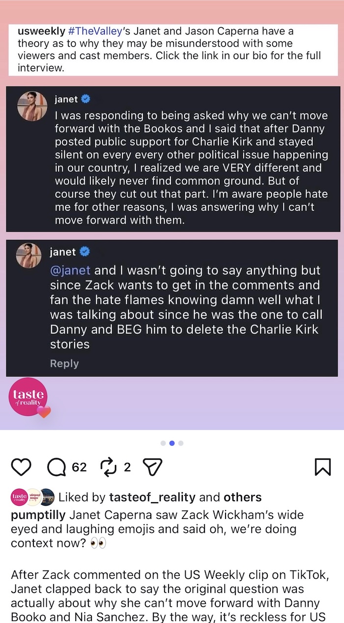 Janet Caperna Sets Record Straight about Drama With Bookos After Interview