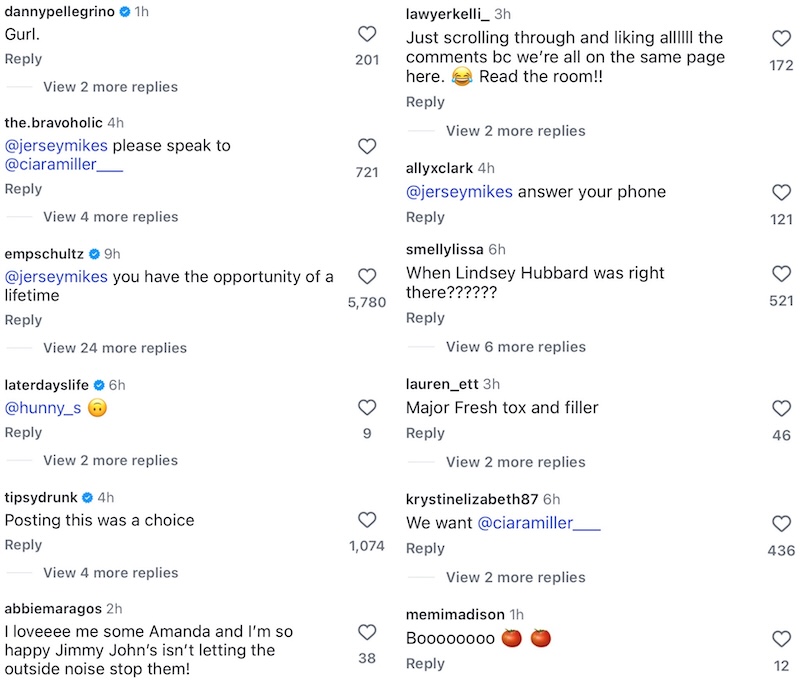 Jimmy John's Faces Backlash Over Amanda Batula Ad