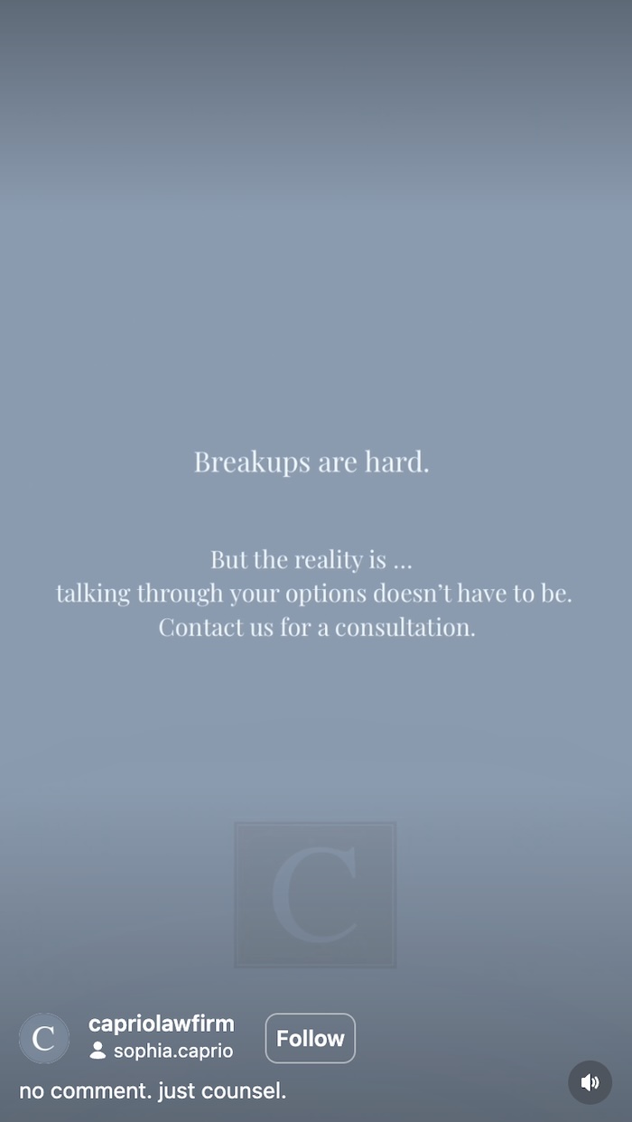 John Caprio's Family Law Firm Seemingly Reacts to His Relationship With Kelsey Swanson