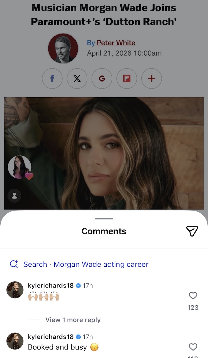 RHOBH Kyle Richards reacts to Morgan Wade landing Role on Dutton Ranch