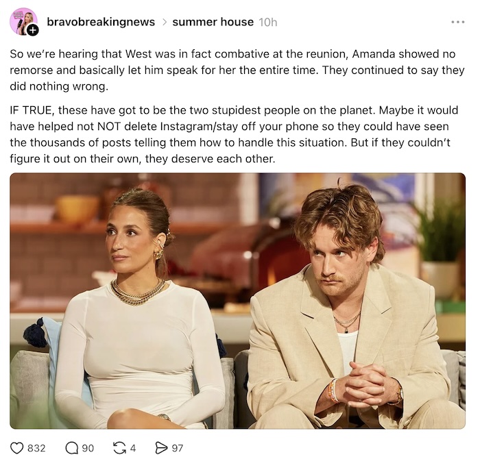 Summer House Star West Wilson Was Combative at Season 10 Reunion