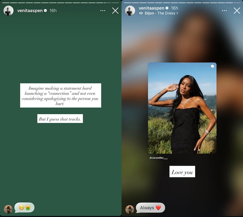 Southern Charm Venita Aspen reacts to Amanda Batula and West Wilson Romance