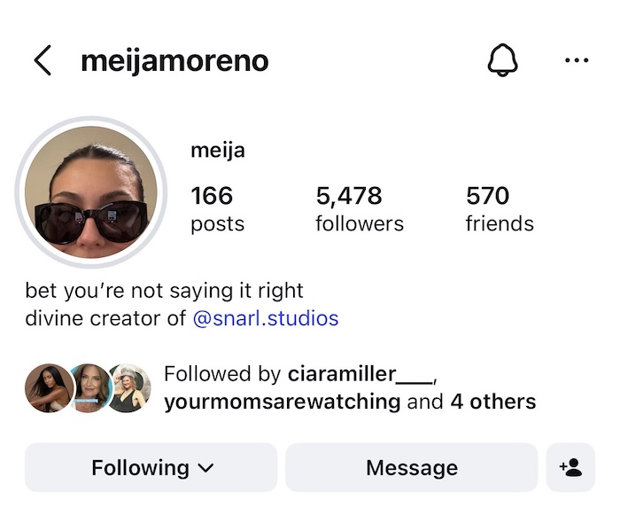Summer House Ciara Miller Follows West Wilson's Ex-Girlfriend Meija Moreno on Instagram