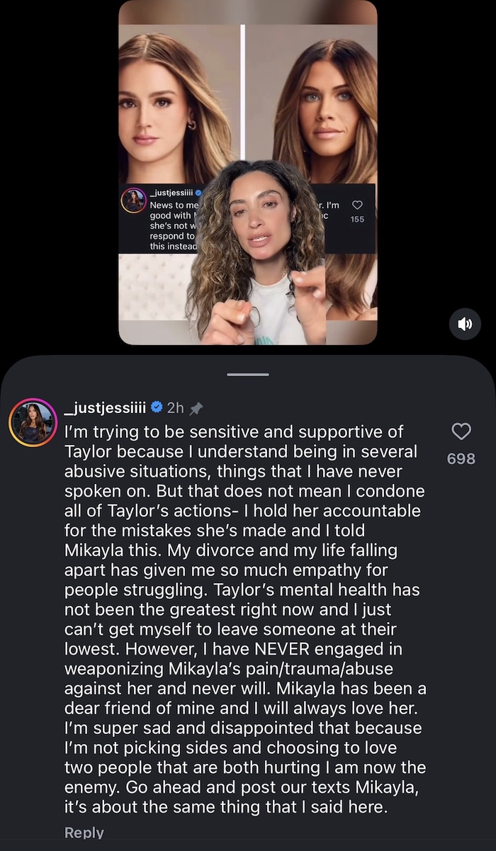 SLOMW Jessi Draper Explains Support of Taylor Amid Drama With Mikayla