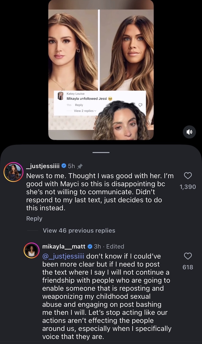 SLOMW Jessi Draper reacts to Mikayla Matthews Unfollowing Her Amid Taylor Frankie Paul Drama