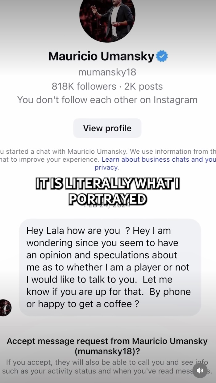 The Valley Lala Kent Shades Mauricio Umansky as "Old" After He Calls Her a Liar Over DM