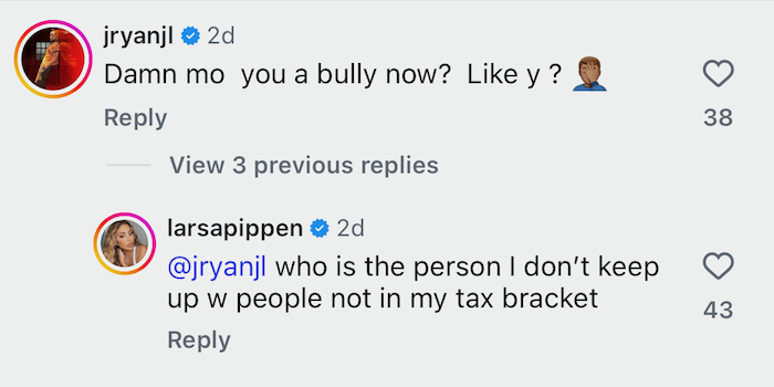 RHOM Larsa Pippen Shades Lil Mo After Face Diss