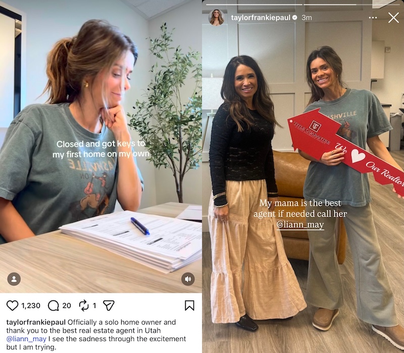 SLOMW Taylor Frankie Paul Confirms She's a Home Owner By Herself