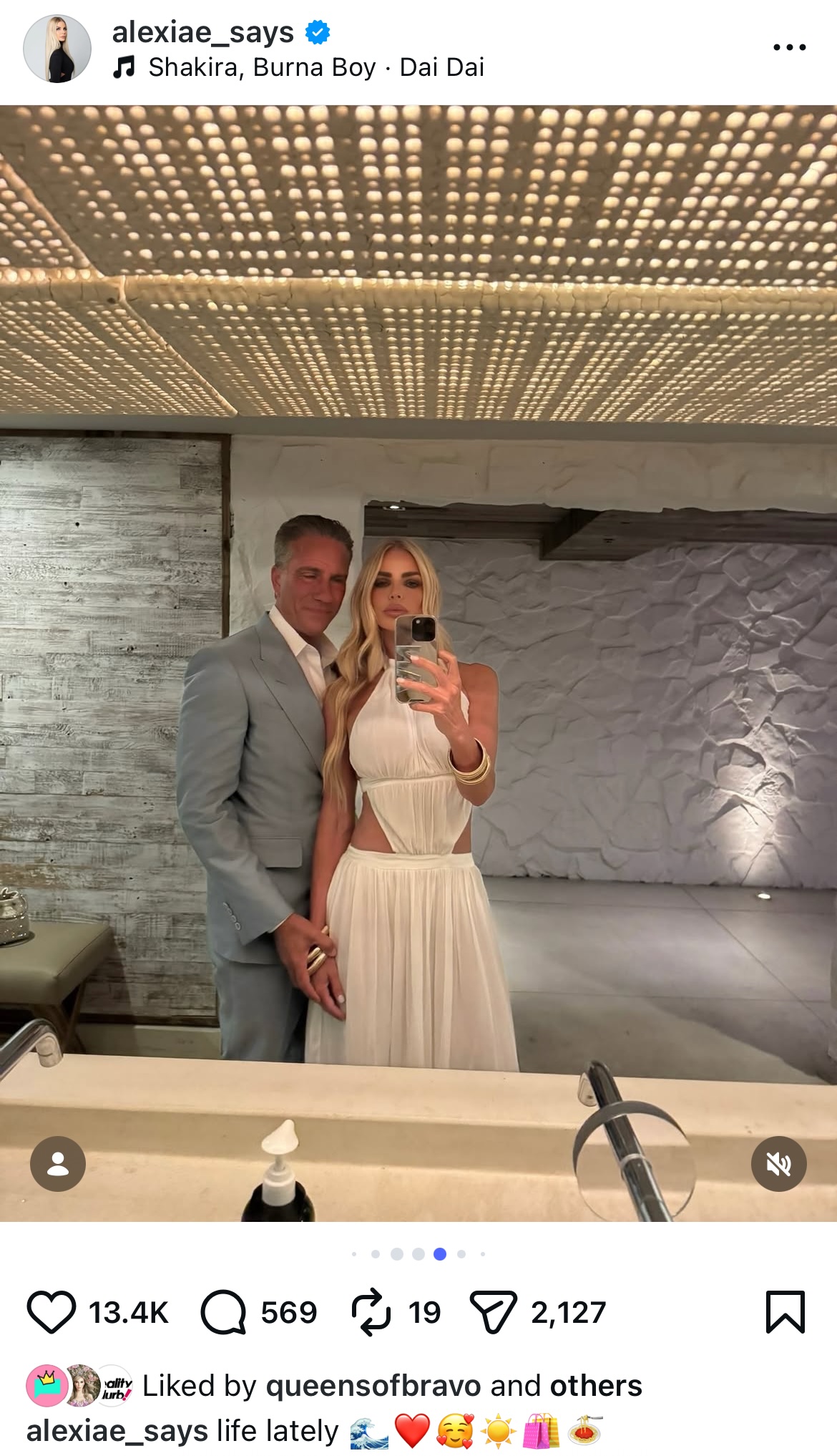 RHOM Alexia Nepola poses with ex-husband Todd after divorce