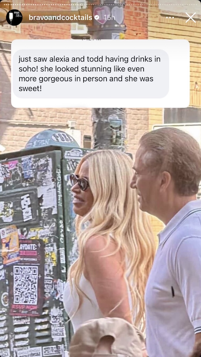 RHOM Alexia and Todd Nepola caught together in NYC
