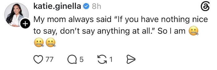 Katie Ginella Won't Speak About RHOC Season 20 Trailer