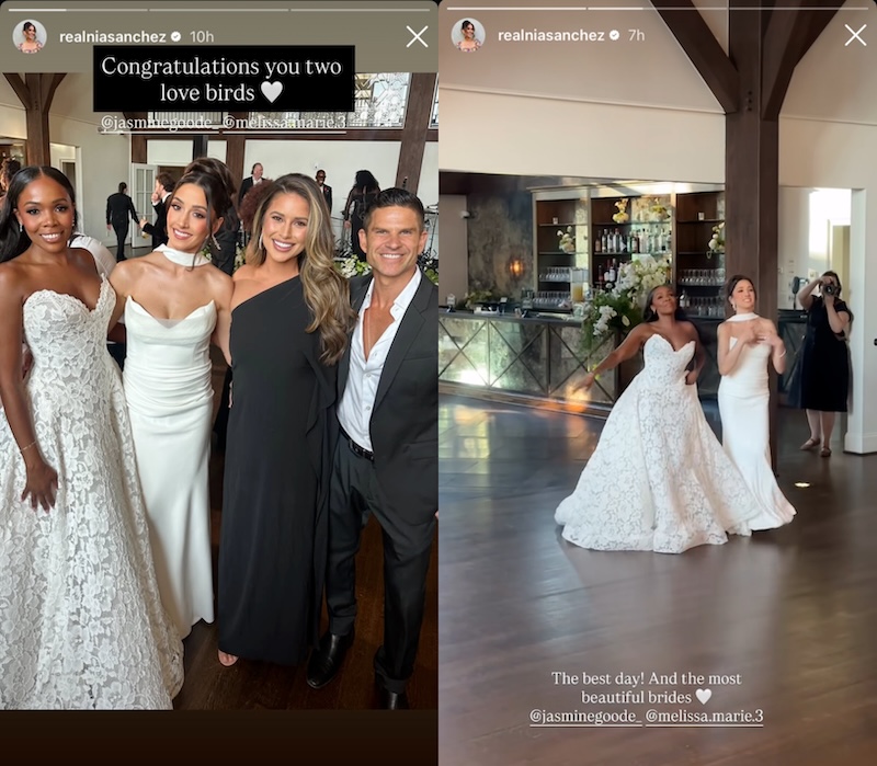 The Valley Nia and Danny Booko Attend Jasmine Goode and Melissa Marie's Wedding
