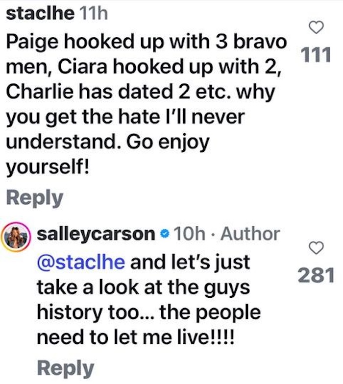 Southern Charm Salley Carson Shades Hypocrisy Over Bravo Dating
