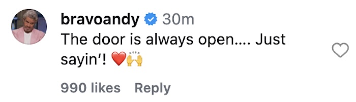 Andy Cohen reacts to Liz McGraw quitting RHORI