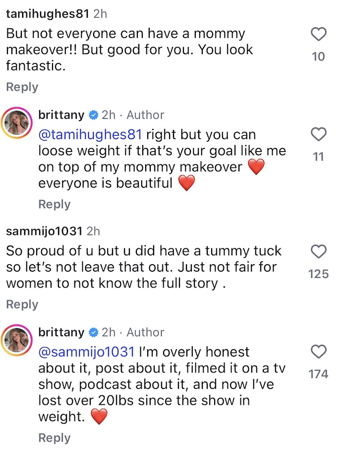 The Valley Brittany Cartwright Responds to Mommy Makeover Backlash
