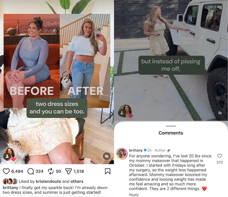 The Valley Brittany Cartwright before and After 20 Pound Weight Loss