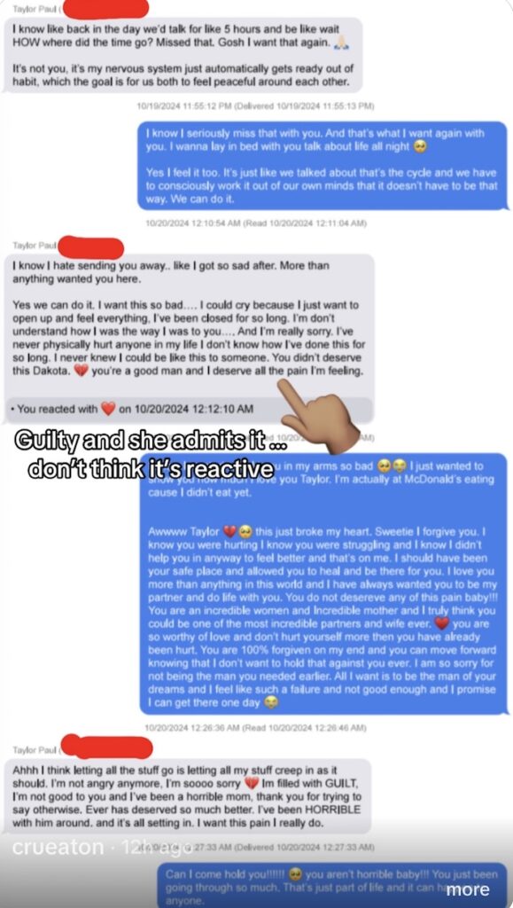 SLOMW Dakota Mortensen's Roommate Cru Eaton Leaks Taylor Frankie Paul Texts to Prove Guilt
