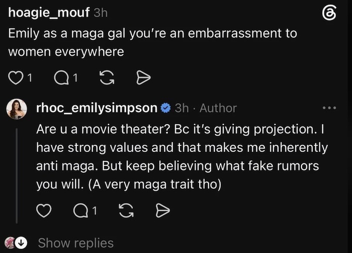 RHOC Emily Simpson Denies She's MAGA After Allegedly Donating to Trump