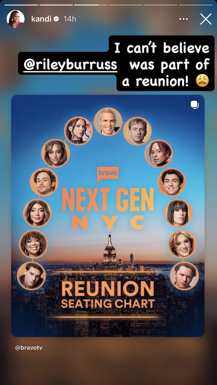 RHOA Kandi Burruss Reacts to Riley Being Part of Next Gen NYC Reunion