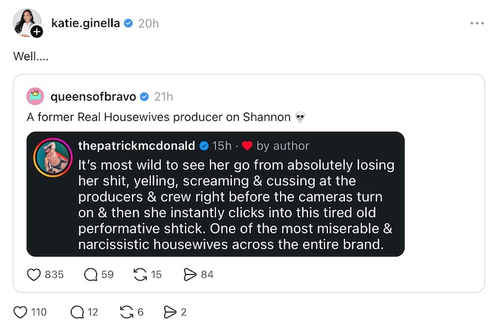 RHOC Katie Ginella Seemingly Confirms Shannon Beador's Mistreatment of Crew