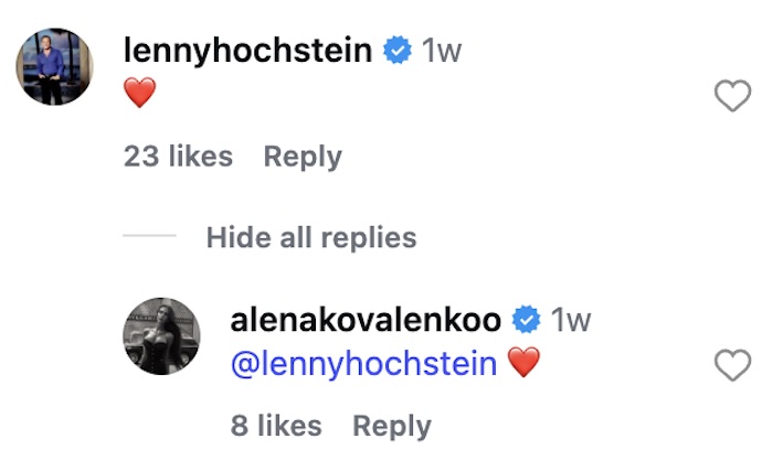 RHOM Lenny Hochstein Sends Love to Girlfriend Alana