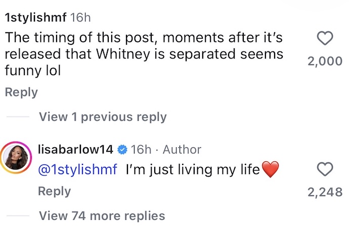 RHOSLC Lisa Barlow Denies Shading whitney Rose's Split From Justin