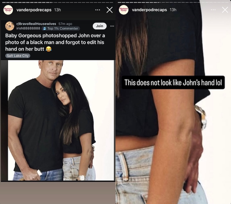 RHOSLC Lisa Barlow Has Black Man's Hand on Back in Photoshop Fail