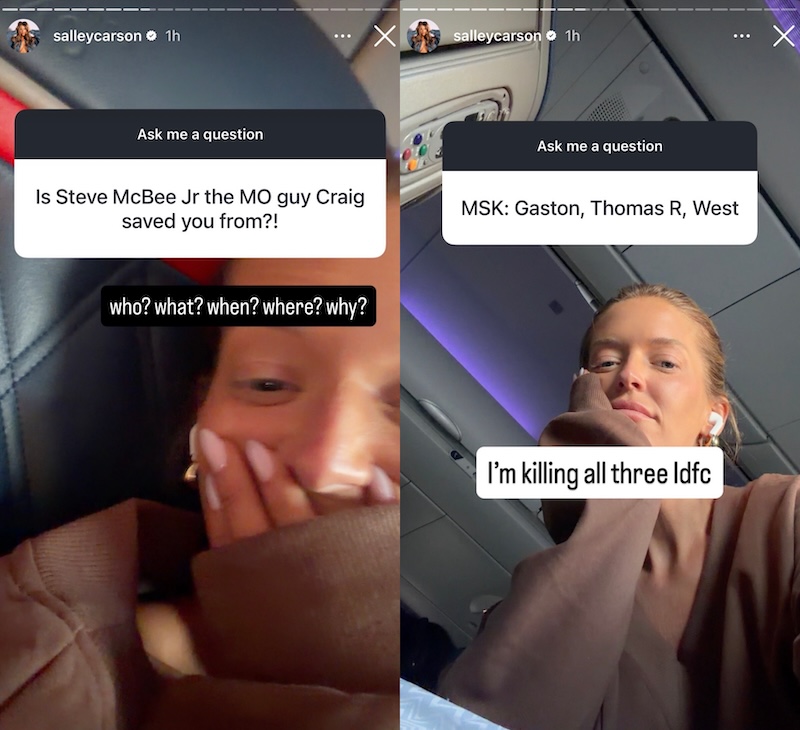 Southern Charm Salley Carson Addresses Steven McBee Jr Rumor, Shades Gaston, Thomas, and West